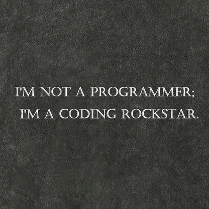 I'm Not A Programmer I'm A Coding Rockstar Nerd Vintage Distressed T-shirt