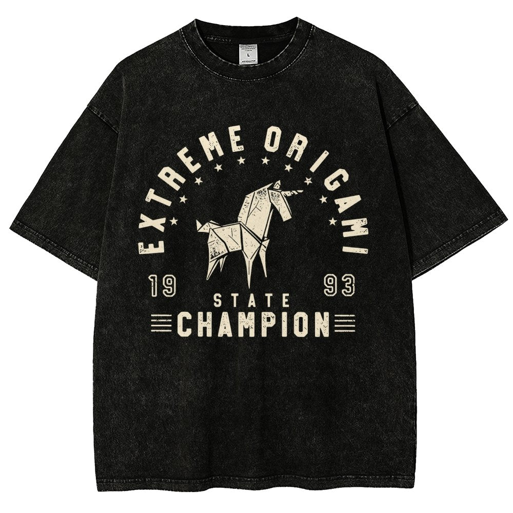 Extreme Origami Champ Vintage Distressed T-shirt