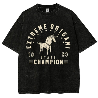Extreme Origami Champ Vintage Distressed T-shirt