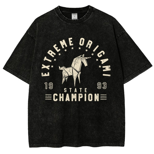 Extreme Origami Champ Vintage Distressed T-shirt