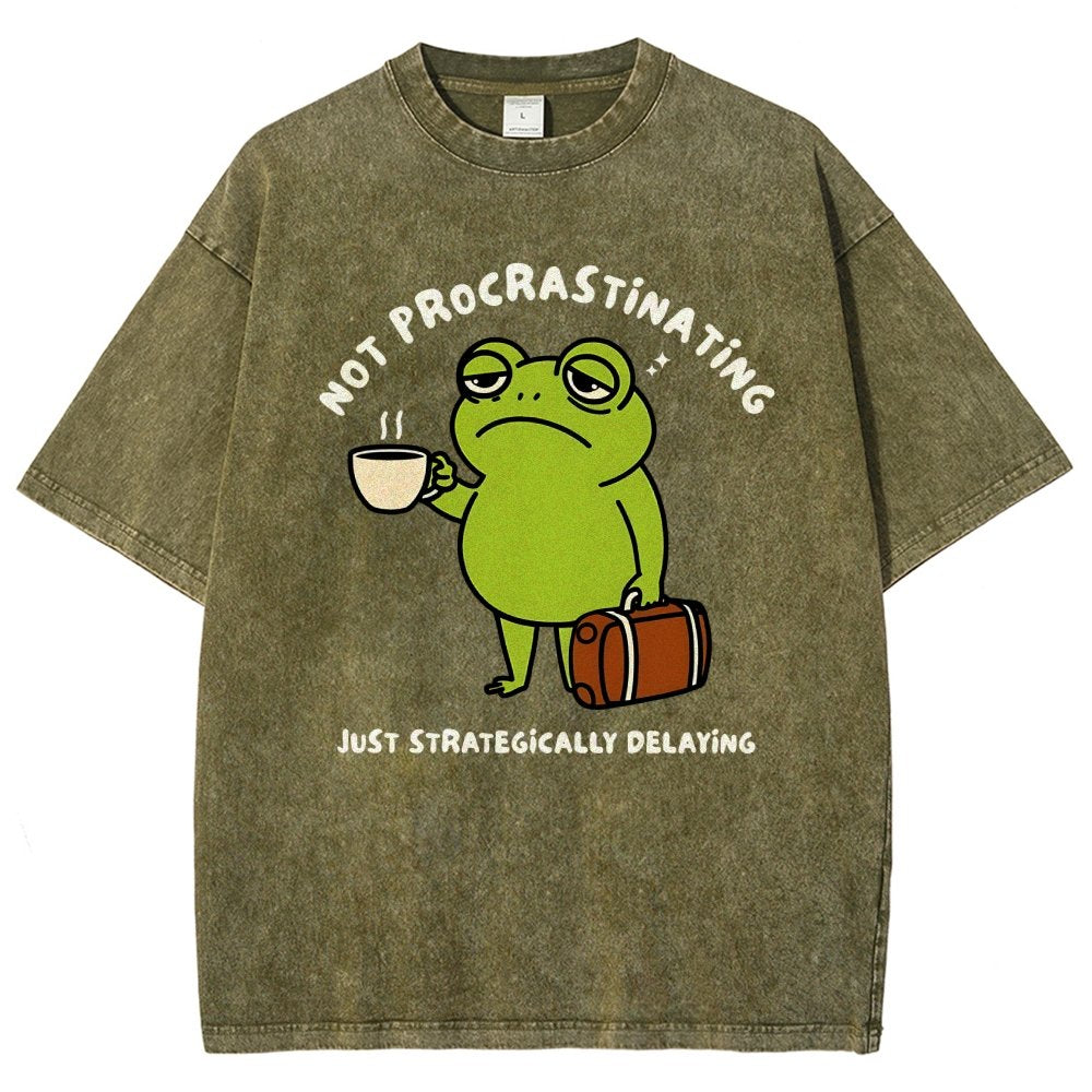 Not Procrastinating Vintage Distressed T-shirt