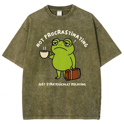 Not Procrastinating Vintage Distressed T-shirt