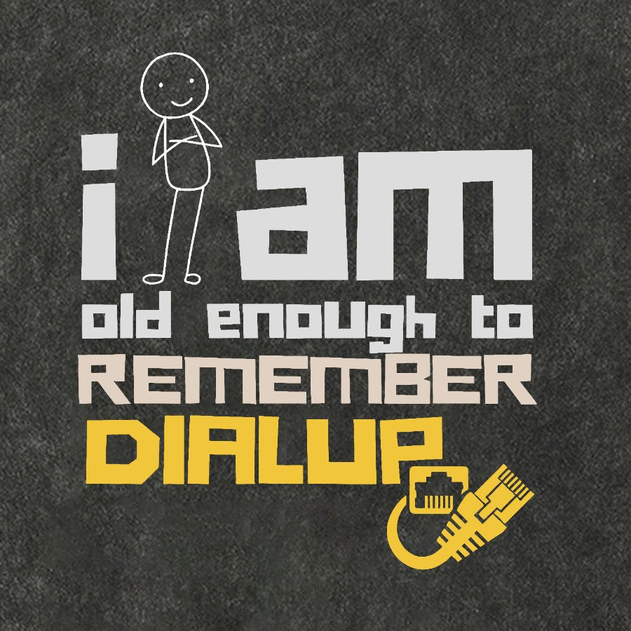 Dialup Internet Vintage Distressed T-shirt