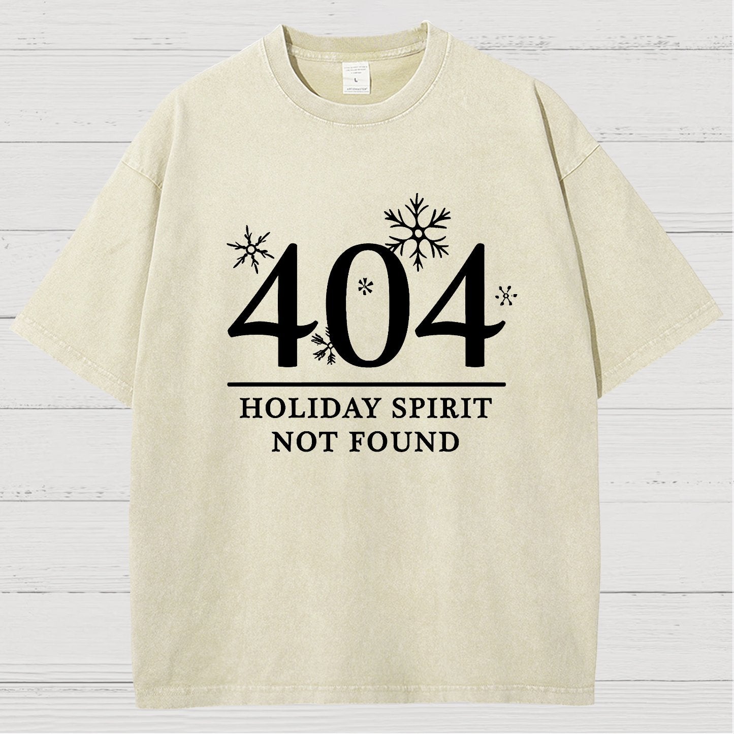 404 Holiday Spirit Not Found Vintage Distressed T-shirt