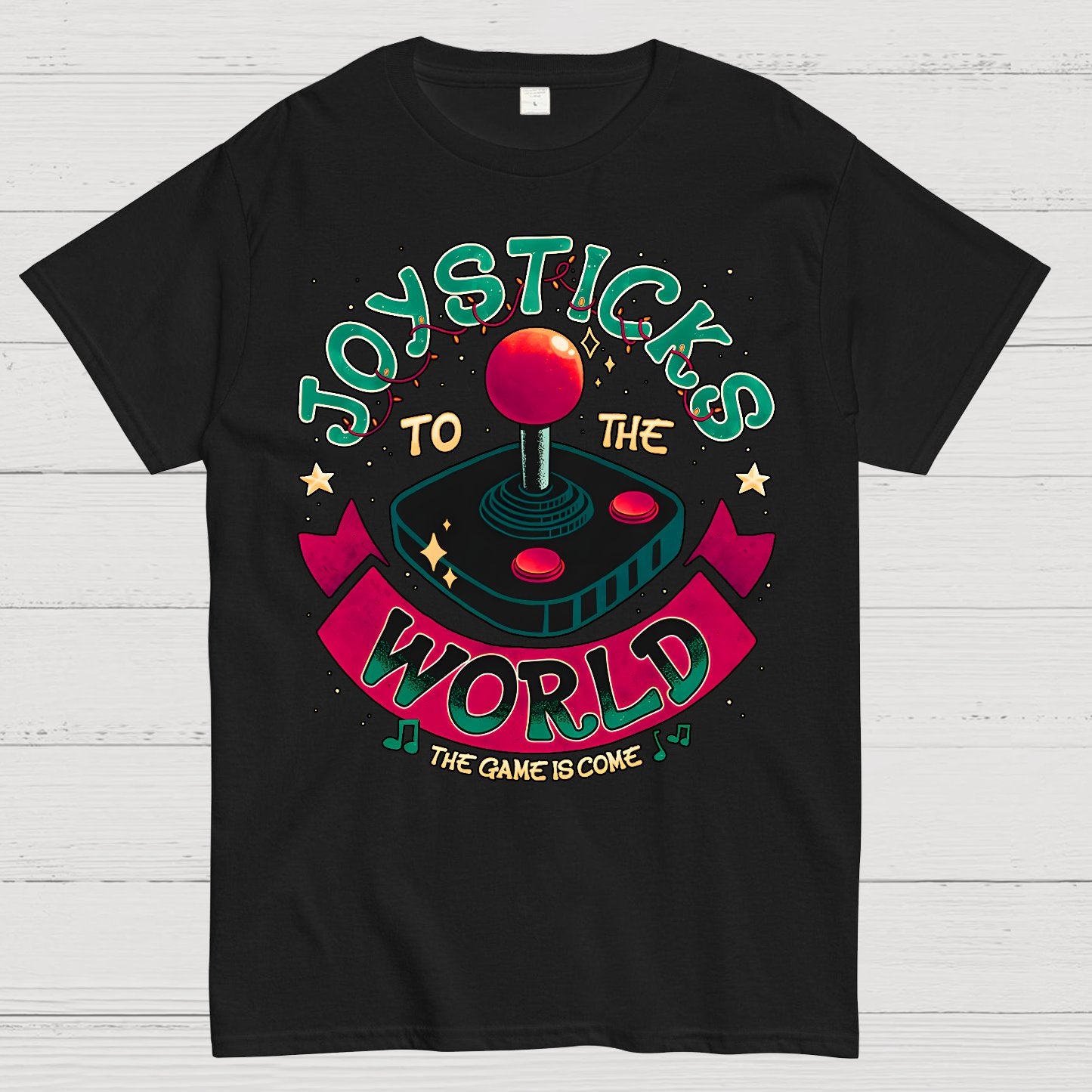 Joysticks To The World Geek T-Shirt