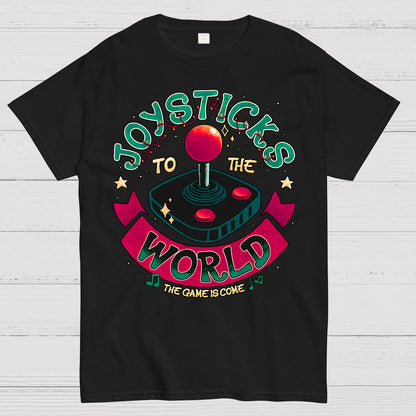 Joysticks To The World Geek T-Shirt