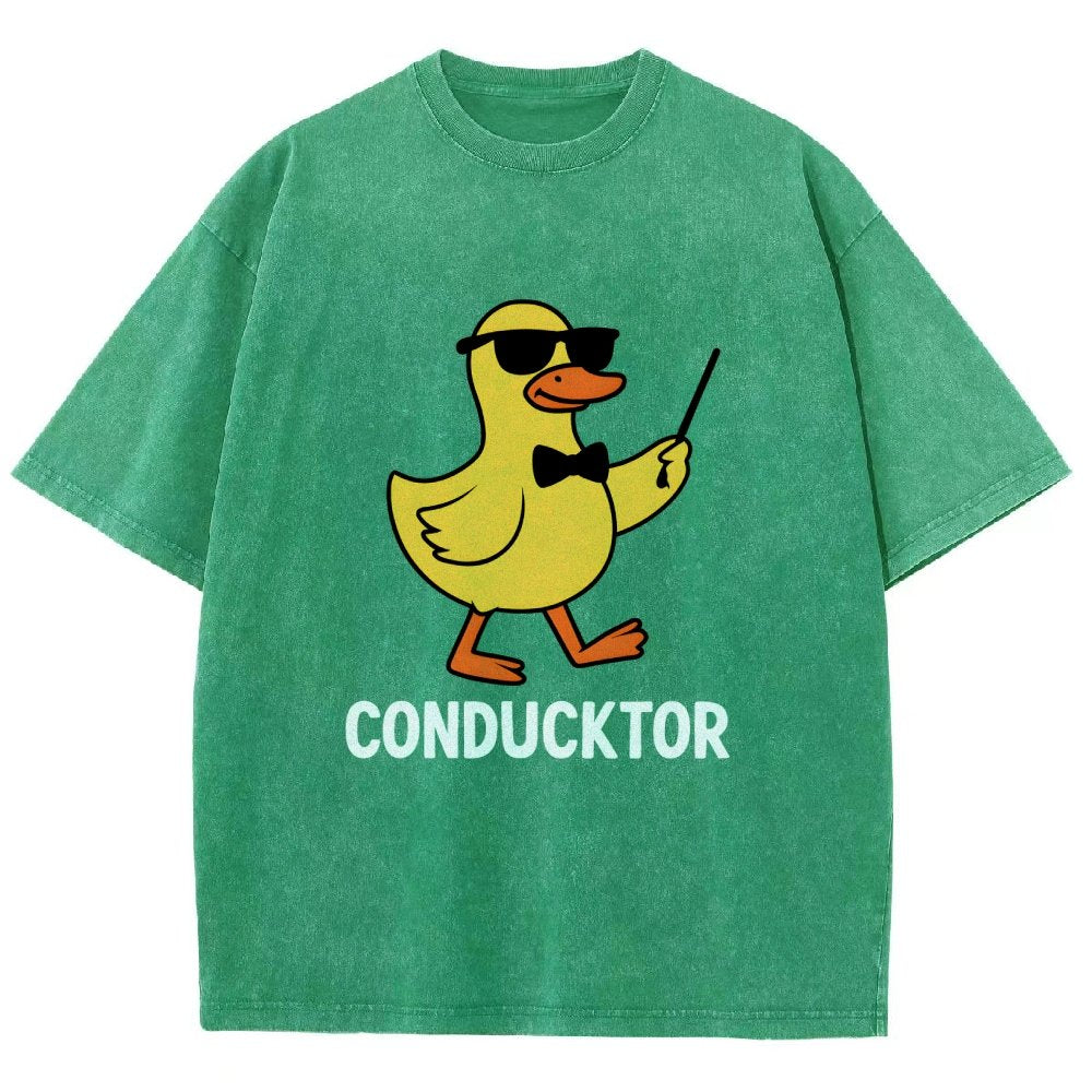Conducktor Vintage Distressed T-shirt