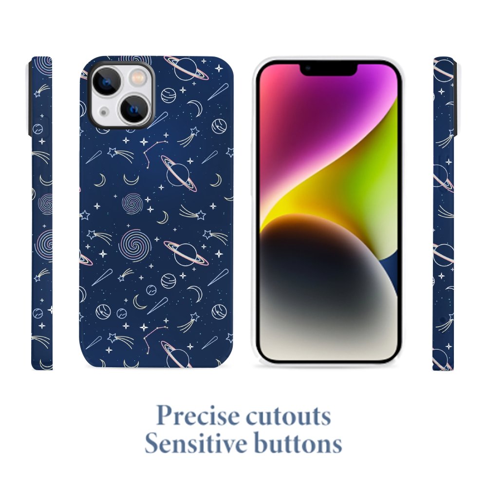 Space Planet Stick Figure Phone Cases