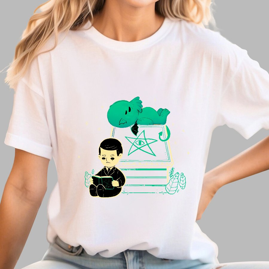 Cute Cthulhu And Lovecraft Geek T-Shirt