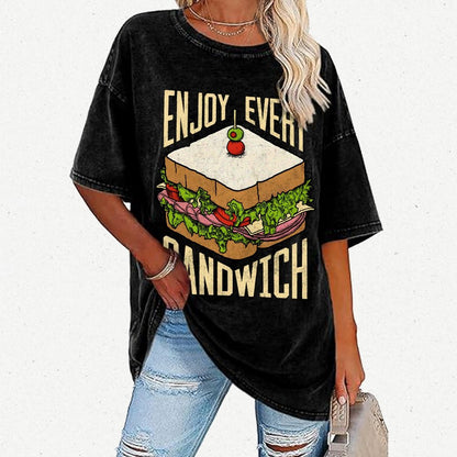 Enjoy Every Sandwich Vintage Distressed T-shirt