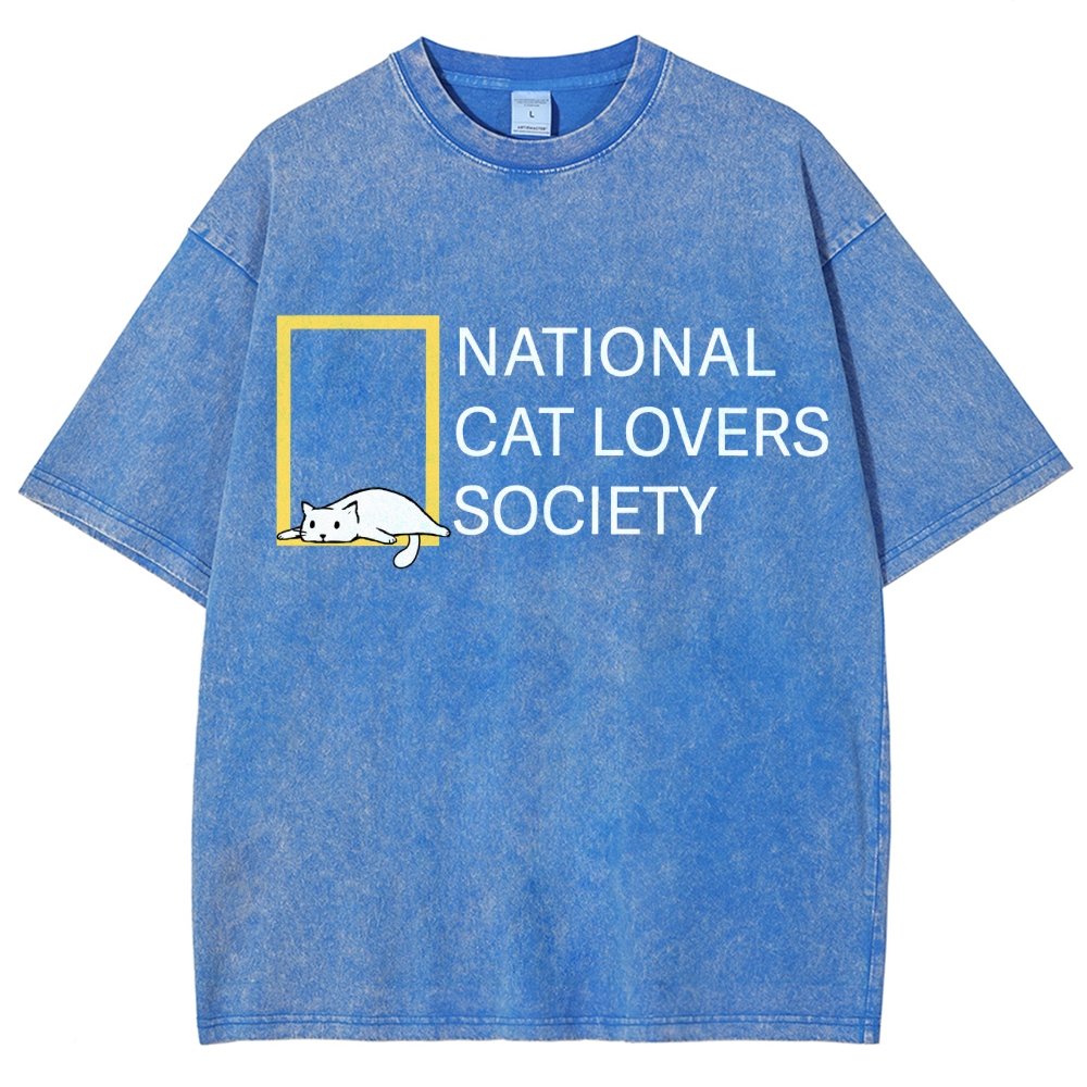 National Cat Lovers Society Vintage Distressed T-shirt