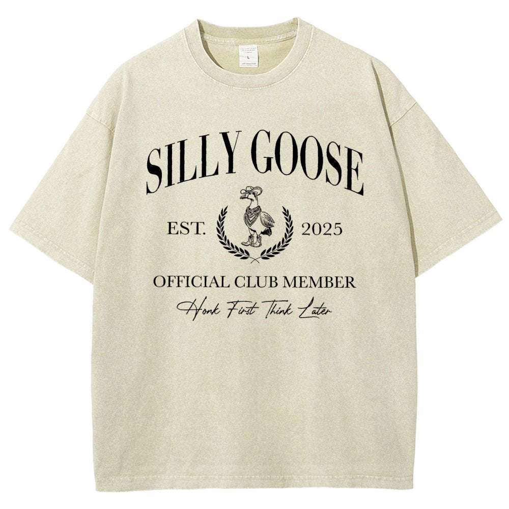 Silly Goose Official Club Vintage Distressed T-shirt