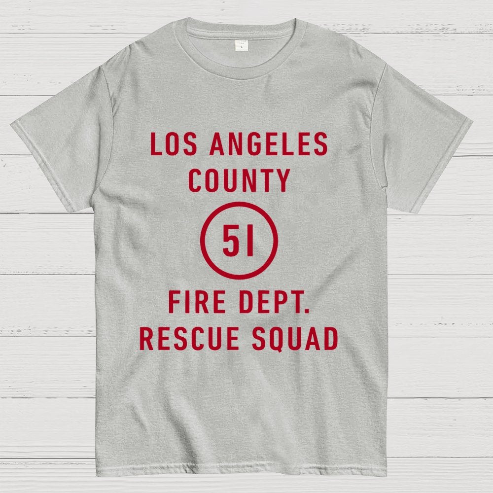 Emergency - Los Angeles County Fire Dept. Squad 51 Geek T-Shirt