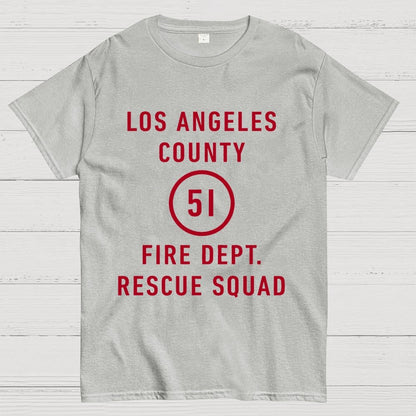 Emergency - Los Angeles County Fire Dept. Squad 51 Geek T-Shirt