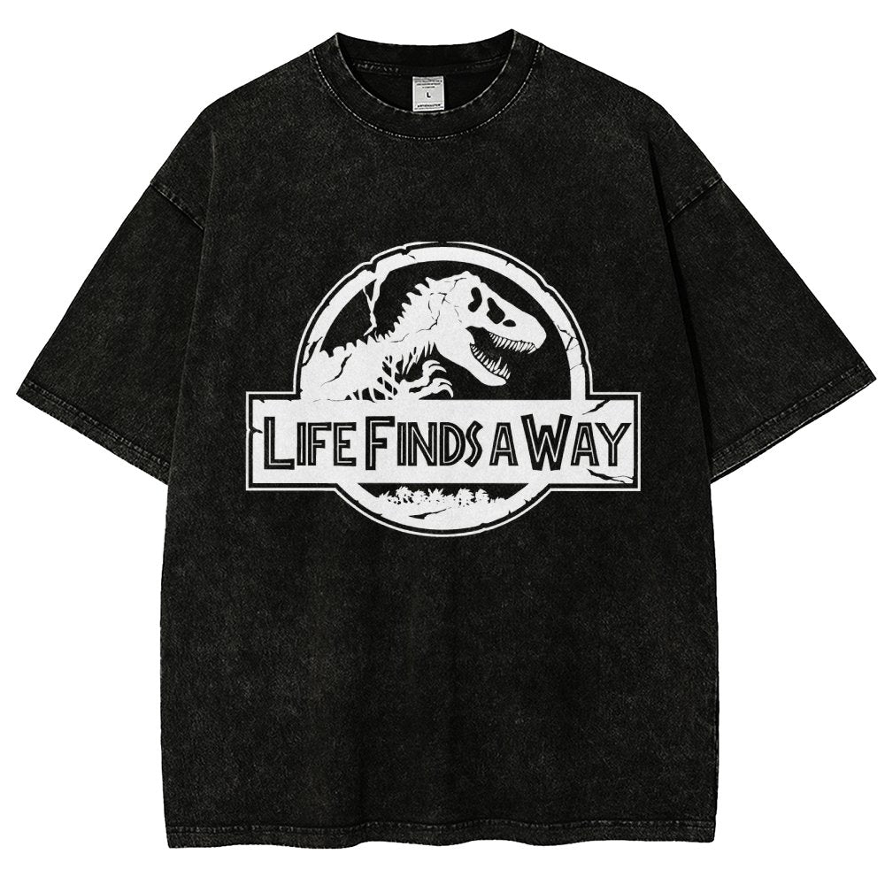 Life Finds A Way Vintage Distressed T-shirt