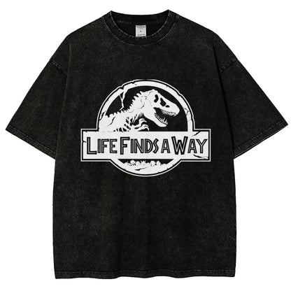 Life Finds A Way Vintage Distressed T-shirt