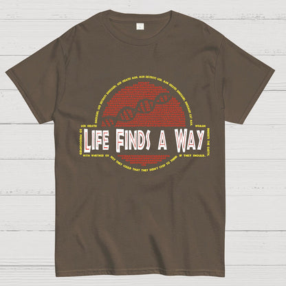 Dino DNA Typography Nerdy T-Shirt