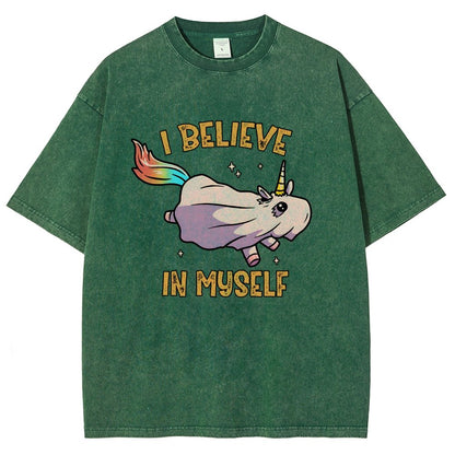 I Believe In Myself Vintage Distressed T-shirt