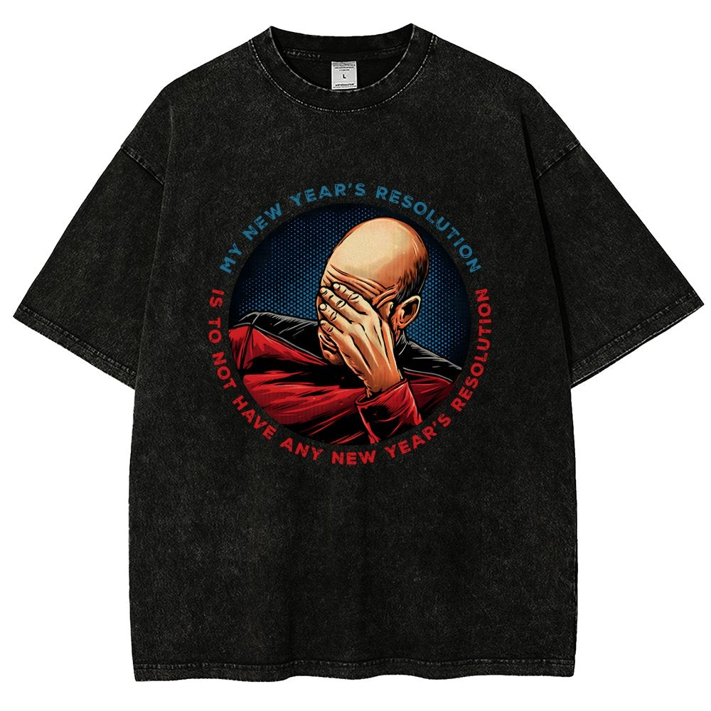 No New Year’s Resolution Vintage Distressed T-shirt