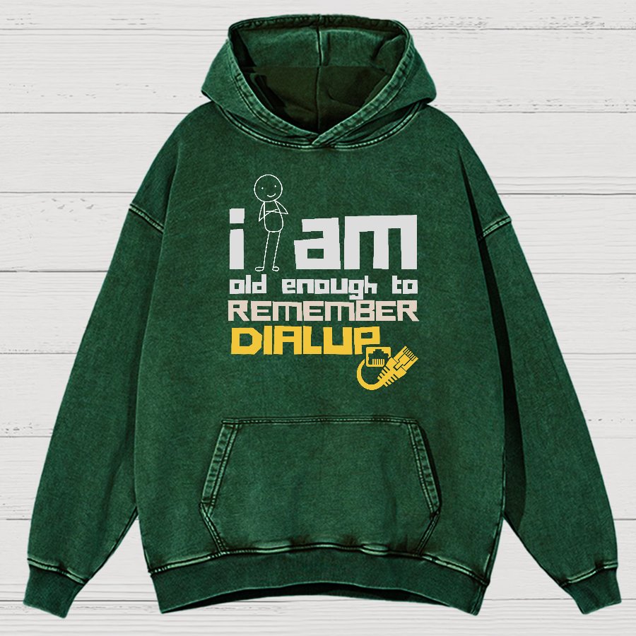 Dialup Internet Retro Vintage Distressed Hoodie