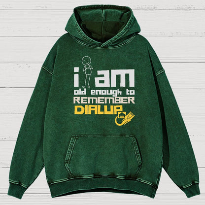 Dialup Internet Retro Vintage Distressed Hoodie