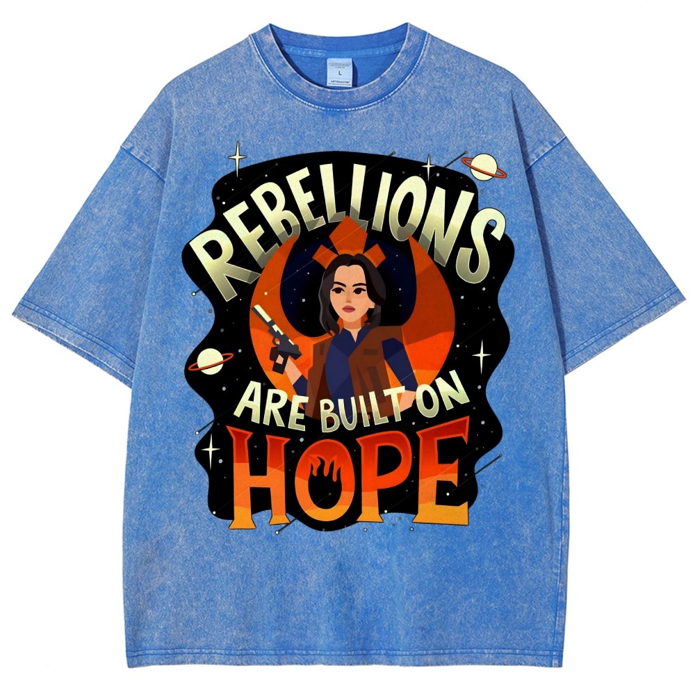Rebellions Are Built on Hope Vintage Distressed T-shirt