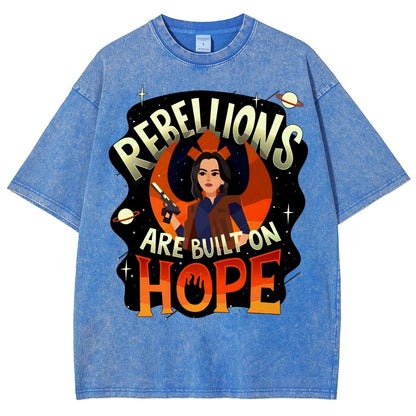 Rebellions Are Built on Hope Vintage Distressed T-shirt