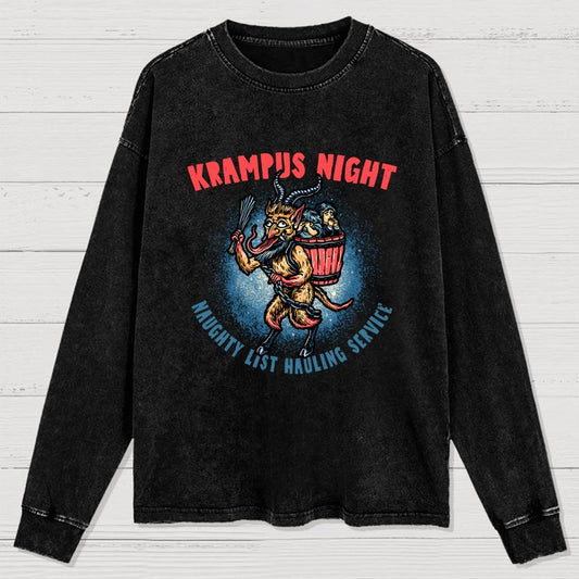 Krampus Night Washed Long Sleeve Tee