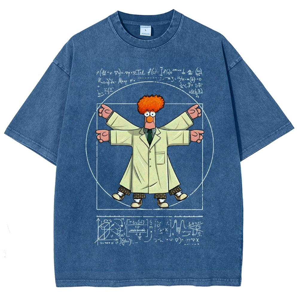 Vitruvian Puppet Vintage Distressed T-shirt