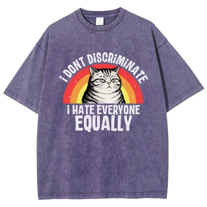I Hate Everyone Equally Vintage Distressed T-shirt