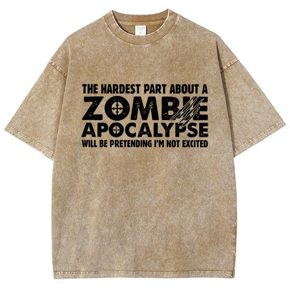 Zombie Apocalypse Vintage Distressed T-shirt