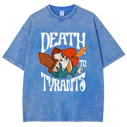 Skippy Rabbit Death To Tyrants Vintage Distressed T-shirt