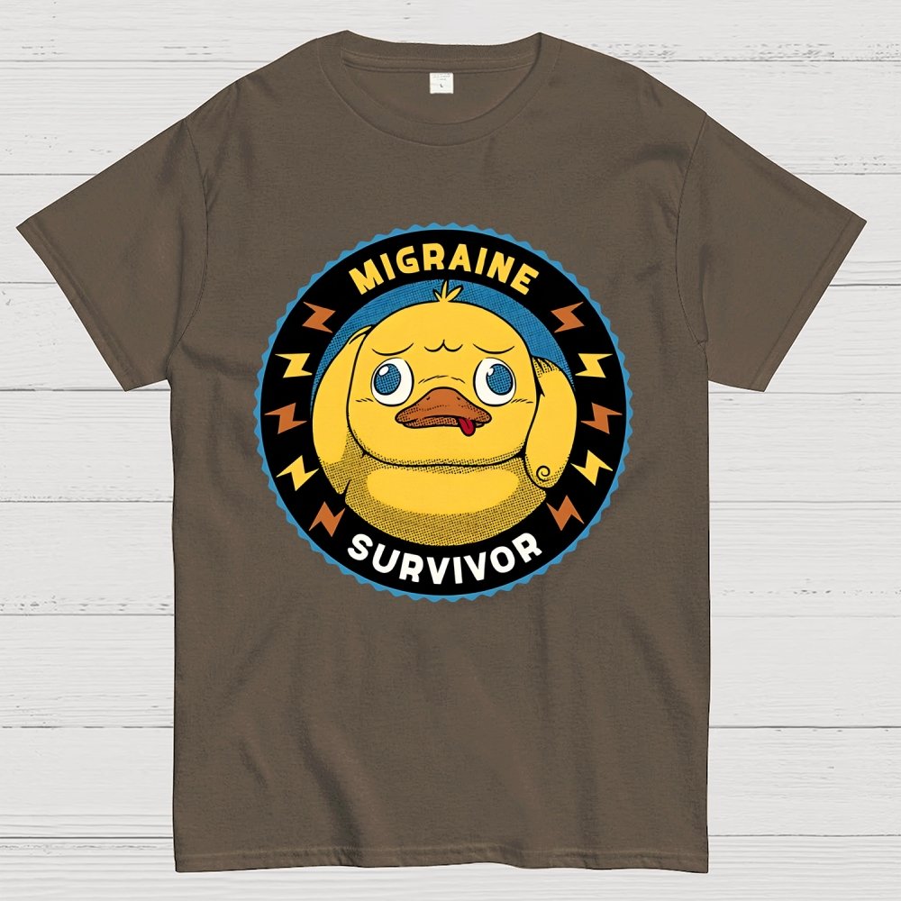 Migraine Survivor Funny Duck Geek T-Shirt