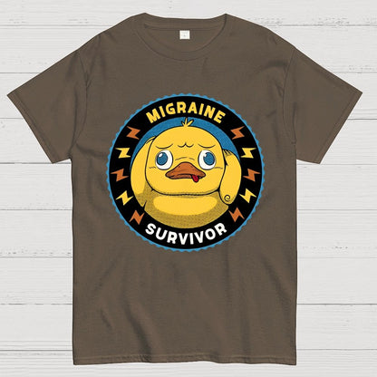 Migraine Survivor Funny Duck Geek T-Shirt