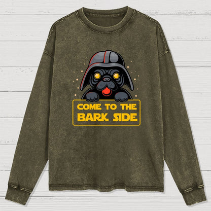 Come To The Howl Side Washed Long Sleeve Tee