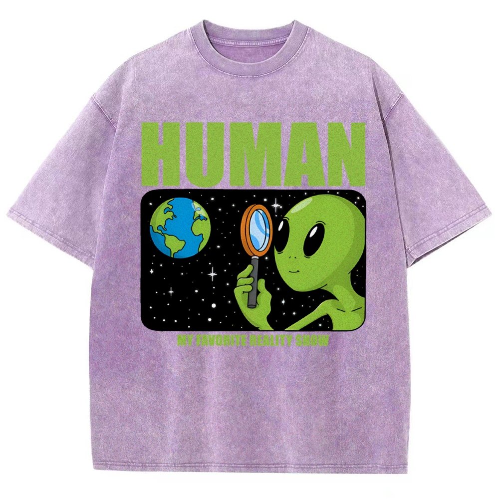 Human  My Favorite Reality Show Vintage Distressed T-shirt