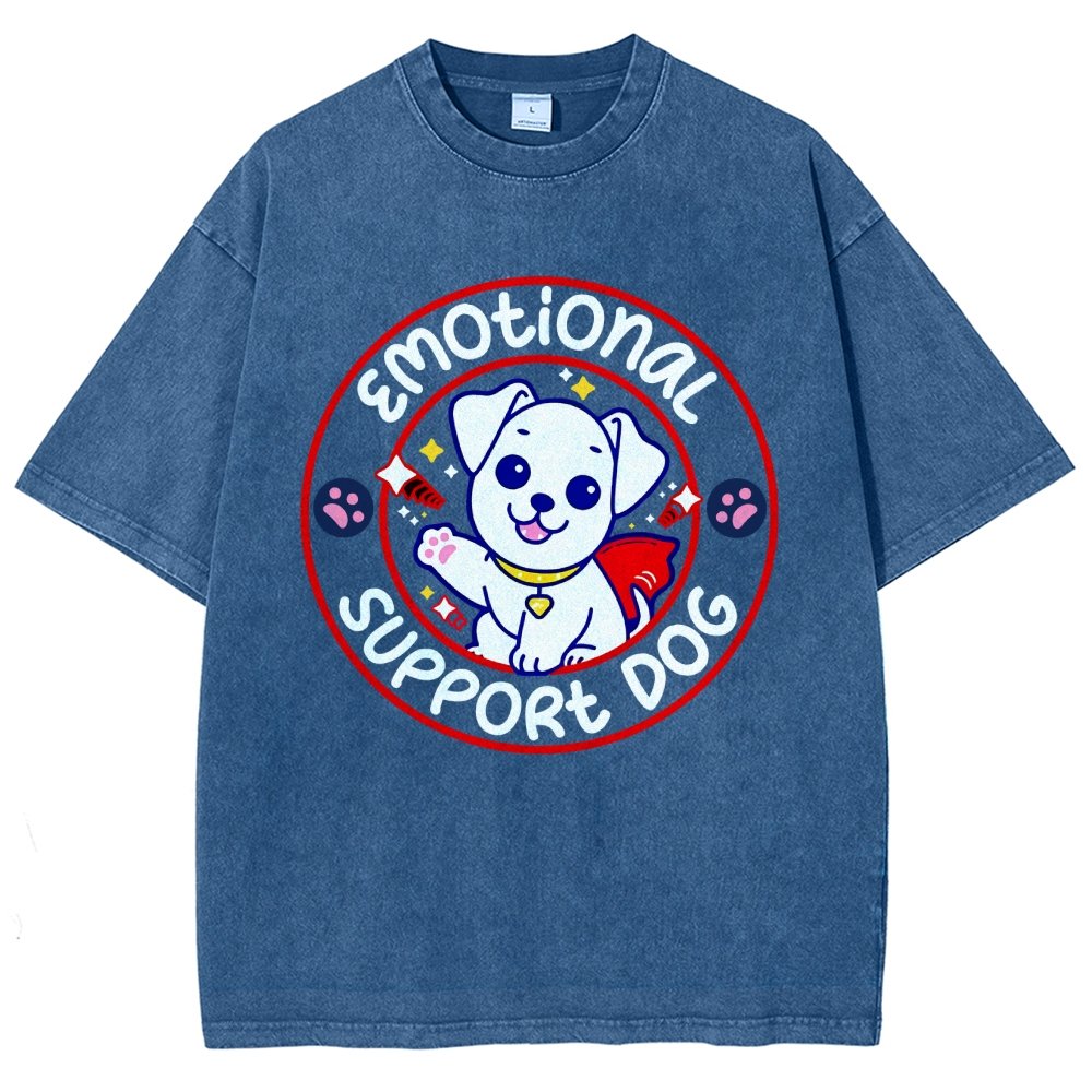 Emotional Support Dog Vintage Distressed T-shirt