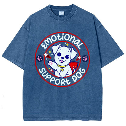 Emotional Support Dog Vintage Distressed T-shirt