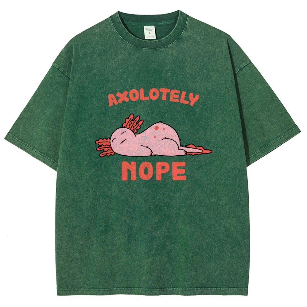 Axo Nope Vintage Distressed T-shirt