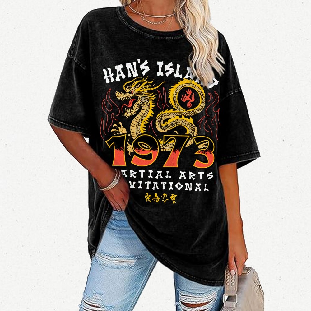 Sun's Island Martial Arts Invitational 1973 Vintage Distressed T-shirt