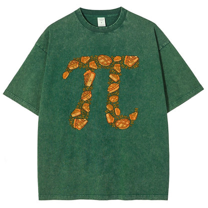 Doodle Pi Vintage Distressed T-shirt