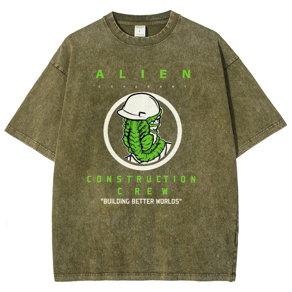 Mystery Construction Company Vintage Distressed T-shirt