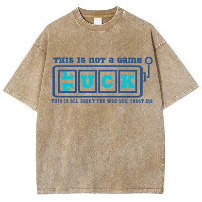 THIS IS NOT a Game — F(L)UCK Vintage Distressed T-shirt