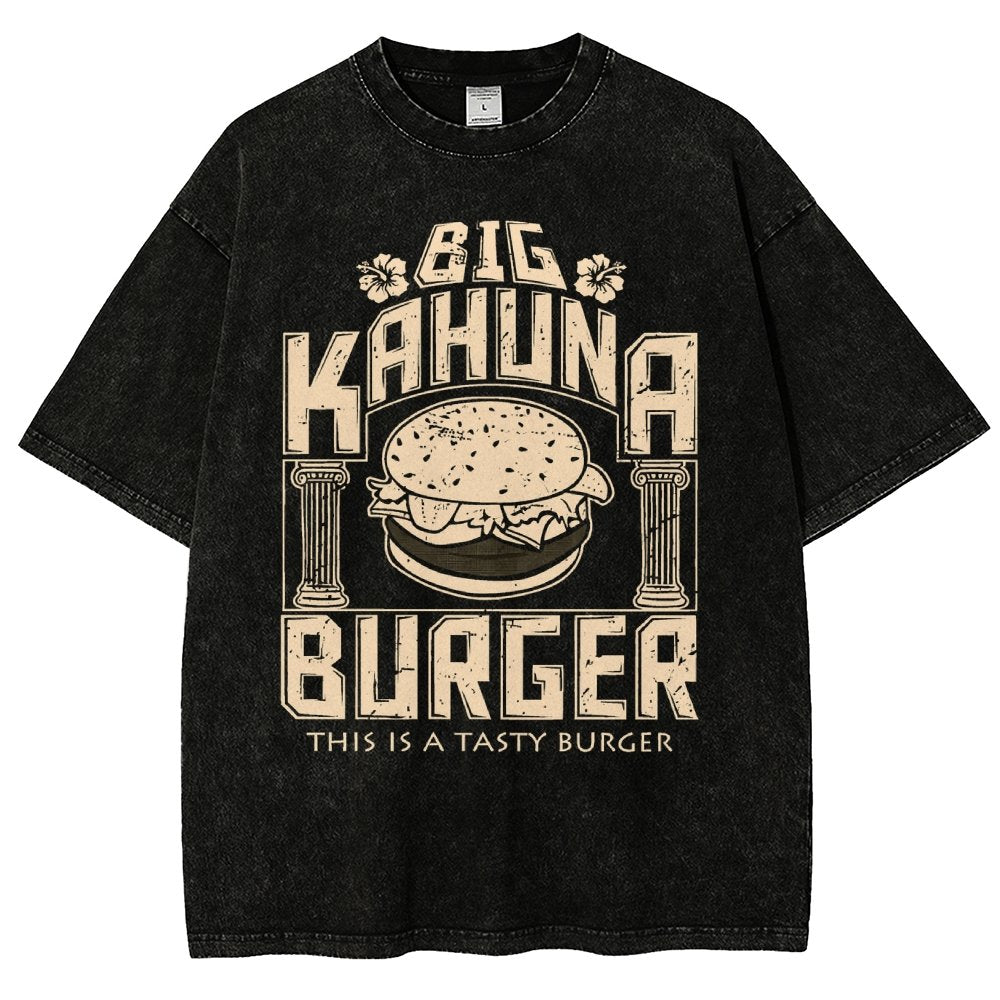 Big Wave Burger Vintage Distressed T-shirt