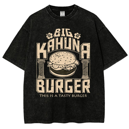 Big Wave Burger Vintage Distressed T-shirt