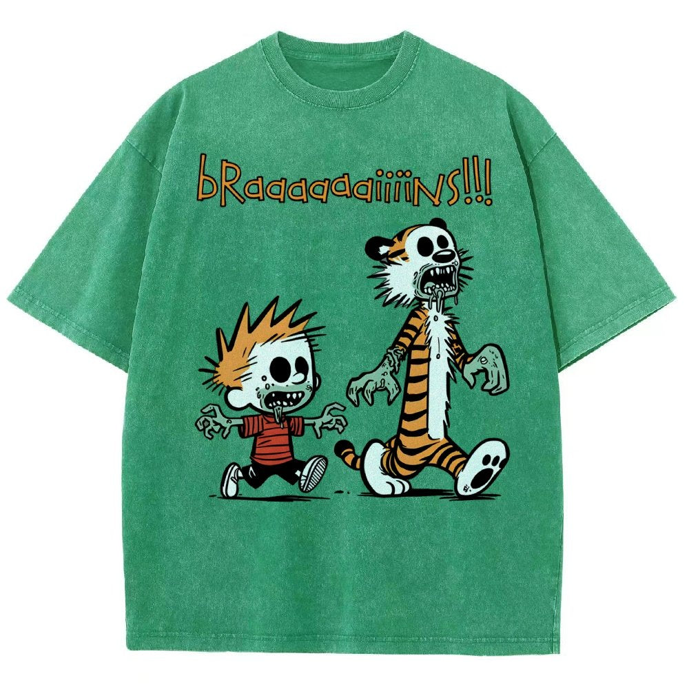 Braaaaaaiiiins!!! Vintage Distressed T-shirt