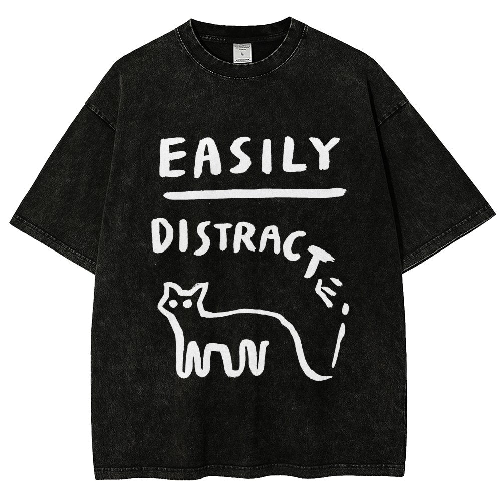 Easily Distrac Vintage Distressed T-shirt
