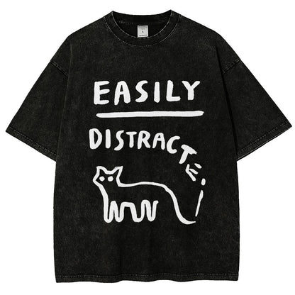Easily Distrac Vintage Distressed T-shirt