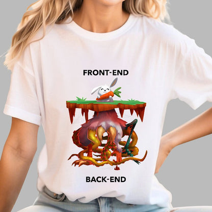 Front-End - Back-End Geek T-Shirt