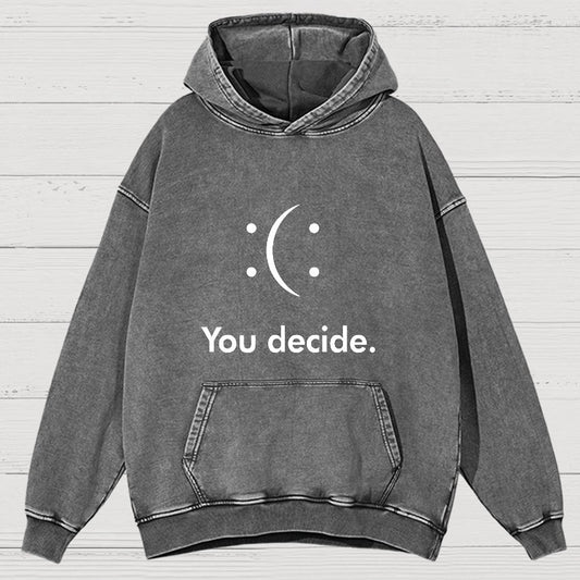 You Decide Vintage Distressed Hoodie